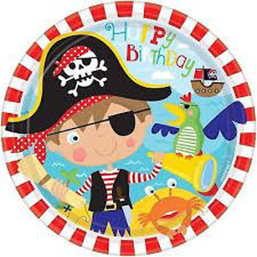 Picture of LITTLE PIRATE PAPER PLATES 8PK